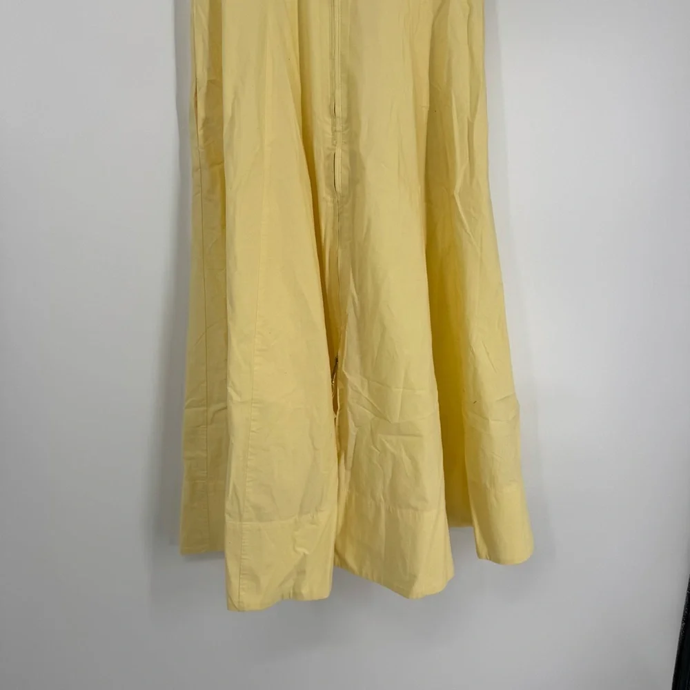 NWT J.crew Zip-up shirtdress in cotton poplin in Pale Corn Yellow